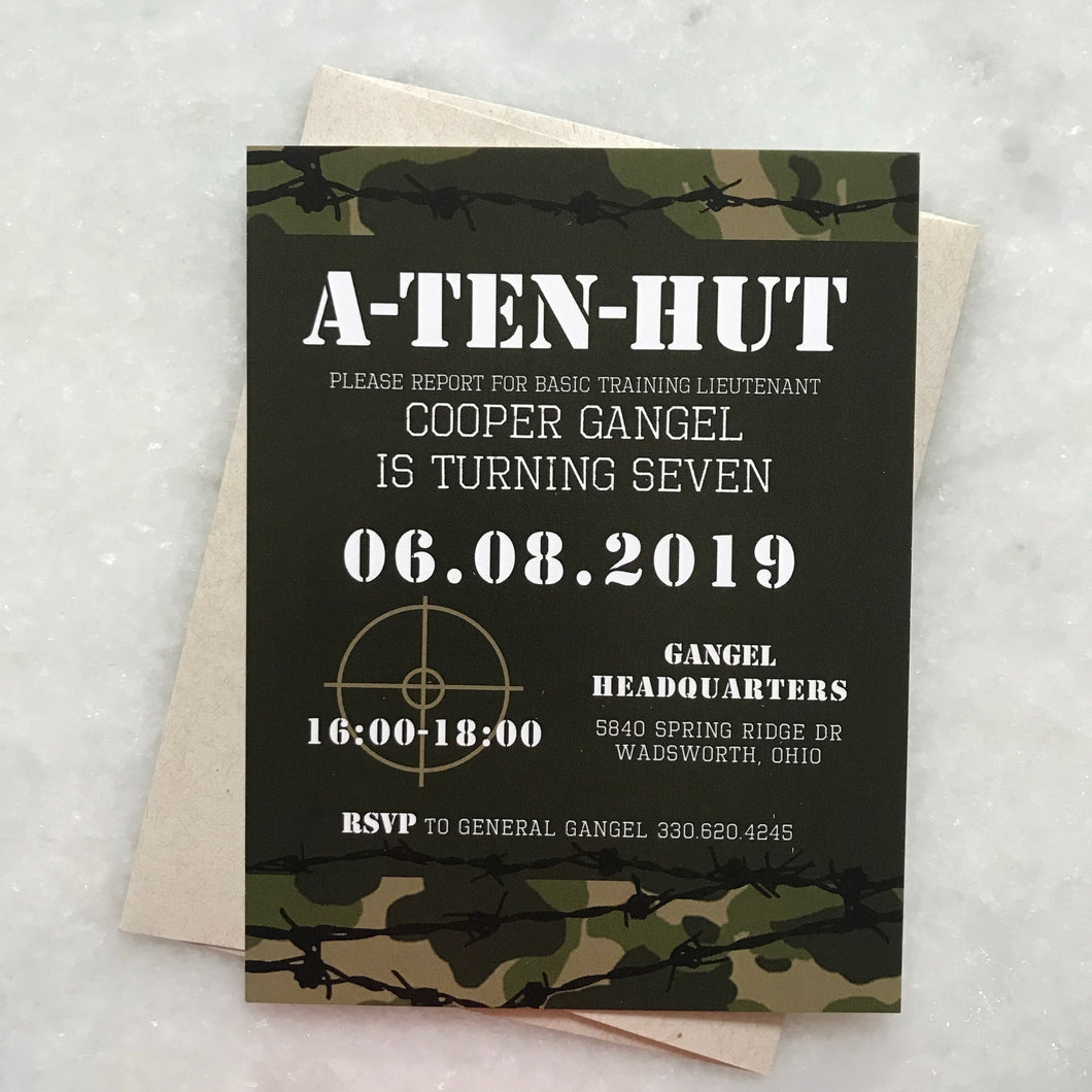 Army Invitation