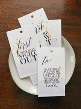 Load image into Gallery viewer, Milestone Wine Tags-new baby + newly married
